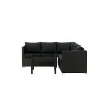 Õuemööblikomplekt Venture Design Kuba, 180x180 cm, must
