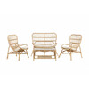 Aiamööbli komplekt Venture Home Ella, laud 46x90x56 cm, tool 86x95x66 cm, diivan 86x95x110 cm, valge