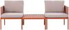 Aiamööblikomplekt Beliani Terracina, 3-osaline, modulaarne, oranž/valge