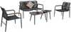 Aiamööblikomplekt Home4you Nebo, 5-osaline, 4-kohaline, hall