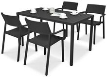 Aiamööbli komplekt CUBE Trill/Cube 140, 4-kohaline, antratsiit