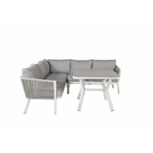 Aiamööbli komplekt Venture Design Virya, nurgadiivan, 206x220x71,5 cm, hall