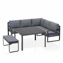 Aiamööbli komplekt Kettler Ocean, 7-kohaline, must/antratsiit