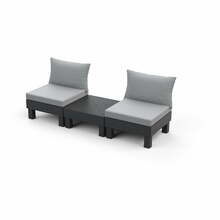 Aiamööbli komplekt Keter Elements Balcony Set, hall/helehall, 2-le