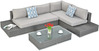 Aiamööbli komplekt Focus Garden Verona, 1-4 kohta, hall/tumehall
