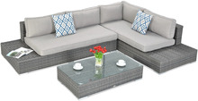 Aiamööbli komplekt Focus Garden Verona, 1-4 kohta, hall/tumehall