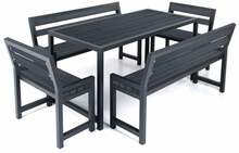 Aiamööbli komplekt DM Grili Garden 4 Comfort, 6-kohaline, must