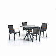 Aiamööbli komplekt Hanah Home Samara 2, hall/must