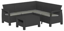 Aiamööblikomplekt Keter Corfu Relax, 227816, hall, 1-5 kohta