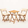 Aiamööbli komplekt Floriane Garden MY001A, 2-kohaline, puit/beež