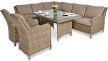 Aiamööbli komplekt Focus Garden Maryland Dining, 7-8 kohta, pruun