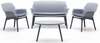 Aiamööbli komplekt Bica Luxor Lounge Set, 16907794, 4-kohaline, helehall
