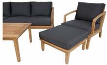 Aiamööblikomplekt Home4you Maldive, K13607, laud, diivan, 2 tooli ja tumba, pruun
