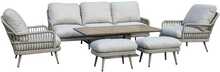 Aiamööblikomplekt Home4you Marenda, 6-osaline, hall/beež
