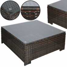 Modulaarne aiamööbli komplekt Springos GF0062, laud, tugitool, diivan, 4 moodulit, pruun-kreem