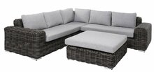 Aiamööbli komplekt Miloo Home Maje, 4-5 kohta, hall/pruun/puit