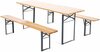 Aiamööbli komplekt HOME & GARDEN Picnic, 200 cm, must/mänd, 6-kohaline