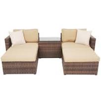Mooduliga aiamööbli komplekt PATIO Gaia, pruun/beež