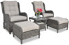 Aiamööbli komplekt Focus Garden Sienna Duo Premium, 2-kohaline, tumehall