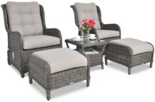 Aiamööbli komplekt Focus Garden Sienna Duo Premium, 2-kohaline, tumehall