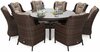 Aiamööbli komplekt Home & Garden Bristol Round Elegant, 180 cm, 8-kohaline, pruun/tumepruun