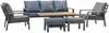 Aiamööblikomplekt Home4you Parker, 6-osaline, 7-kohaline, hall