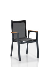 6-osaline aiamööbli toolikomplekt Kalune Design Ottowa, must