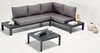Aiamööbli komplekt Kalune Design Verona, 4-kohaline, must/hall