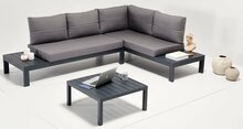 Aiamööbli komplekt Kalune Design Verona, 4-kohaline, must/hall