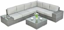 Aiamööbli komplekt Focus Garden Avocado, 5-kohaline, hall/tumehall