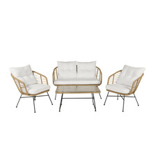 Aiamööbli komplekt Venture Home Viga, laud, tool, diivan, naturaalne