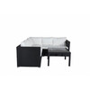 Aiamööbli komplekt Venture Home Kuba, 180x180 cm, must