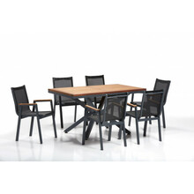 Aiamööbli komplekt Kalune Design Floriane Garden Sydney, pruun/must