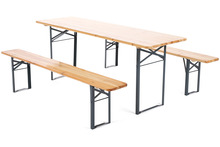 Piknikukomplekt Homega, 200 cm, 3-osaline, pruun