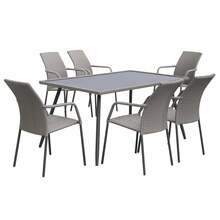 Aiamööbli komplekt Patio Lupus, 6-kohaline, hall