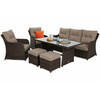Aiamööbli komplekt Home & Garden Bergamo, tumepruun