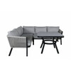Aiamööbli komplekt Venture Design Virya, nurgadiivan, 206x143 cm, hall