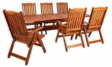 Aiamööbli komplekt Folkland Timber Bavaria, 6-kohaline, pruun