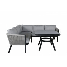 Aiamööbli komplekt Venture Design Virya, nurgadiivan, 206x143 cm, hall