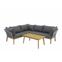 Aiamööbli komplekt Venture Home Chania, nurgadiivan, 210x160 cm, hall