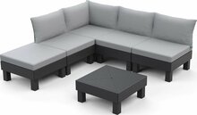 Aiamööbli komplekt Keter Elements, 257361, 5-kohaline, hall/helehall