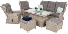 Aiamööbli komplekt Home & Garden Memfis, 7-kohaline, beež