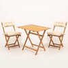 Aiamööbli komplekt Floriane Garden MY003A, 2-kohaline, kreemikas/pruun
