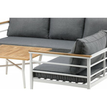 Aiamööbli komplekt Venture Home Meksika, nurgadiivan, 152x152 cm, valge