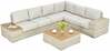 Aiamööbli komplekt Focus Garden Avocado Wood, beež, 5-kohaline
