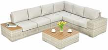 Aiamööbli komplekt Focus Garden Avocado Wood, beež, 5-kohaline