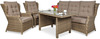 Aiamööbli komplekt Black Red White Trivento Dining, 1-5 kohta, pruun