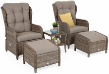 Aiamööbli komplekt Home & Garden Sofia, 2-kohaline, pruun/heledapruun