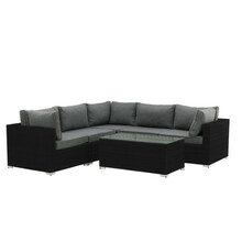 Aiamööbli komplekt Venture Design Amazon, 237x237 cm, must