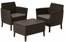Aiamööbli komplekt Keter Salemo Balcony Set, 2-kohaline, pruun